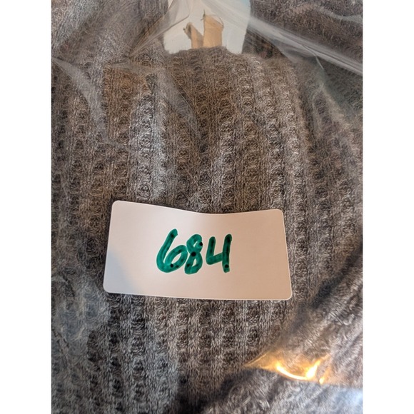 We The Free Laguna Thermal Waffle Knit Tunic Large Gray Boho Lounge Grunge - Picture 10 of 10